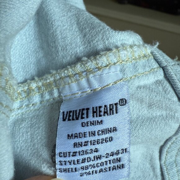Velvet Heart Denim Vest Tank Sleeveless Top Light Wash Jean sz Large - Picture 8 of 8